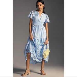 ANTHROPOLOGIE Somerset Maxi Dress Size XS